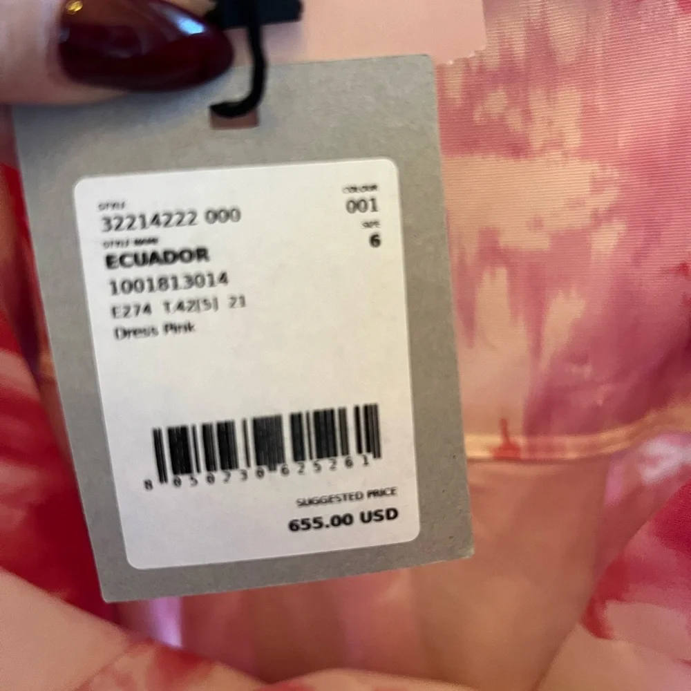 NWT Marella Size 6 Ecuadaor Floral Print Midi Dress $655 Gown Graduation Prom - Picture 4 of 7